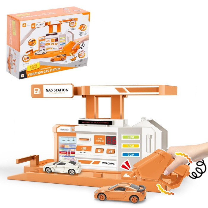 Парковка &laquo;Заправочная станция&raquo;, с дисплеем, свет и звук