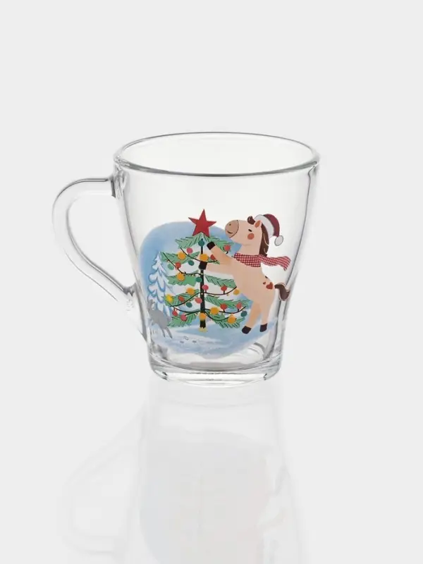 Кружка "Грация" "Лошадка &ndash; новый год " 250 мл