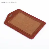 Бейдж - карман вертикальный, 70&times;100 мм, внутренний размер 83&times;51 мм, ПВХ, коричневый