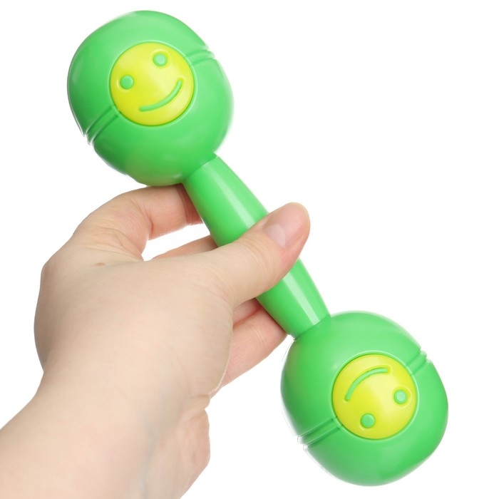 Погремушка &laquo;Перкуссия&raquo;, шейкер, цвет синий/зеленый, Крошка Я