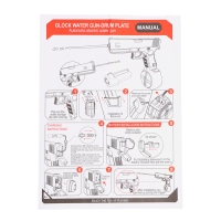 Водный автоматический пистолет &laquo;Глок&raquo;, работает от аккумулятора, 23 см