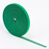 Лента - липучка для подвязки растений, ширина 1 см, длина 10 м, зелёная