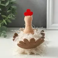 Сувенир  "Пушистая курочка" 7х5х17 см