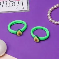 Резинка для волос "Маленькая радость" (набор 2 шт) авокадо, зёленый