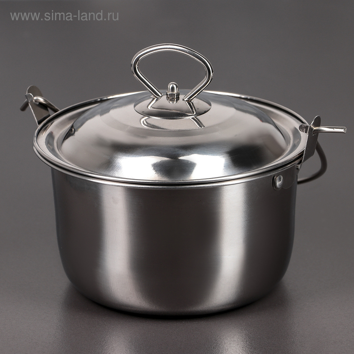 Котелок из нержавеющей стали &laquo;Походный&raquo;, 1,7 л, 18&times;10 см