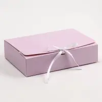 Коробка складная, лаванда, 21 х 15 x 5 см