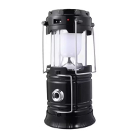 Фонарь кемпинговый аккумуляторный "Мастер К.", 1800 мАч, 7 LED, солнечная батарея, черный