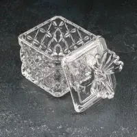 Сахарница стеклянная &laquo;Бабочка&raquo;, 170 мл, 8&times;10,5 см, с крышкой