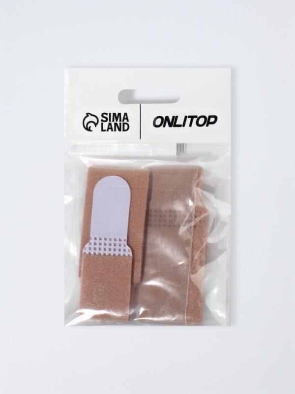 Корректор д/пальцев ног (ХБ,EVA) 11,5*2,5см (пара) беж пакет ОТ