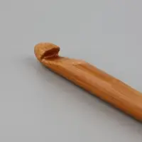 Крючок для вязания, бамбуковый, d=10 мм, 15 см