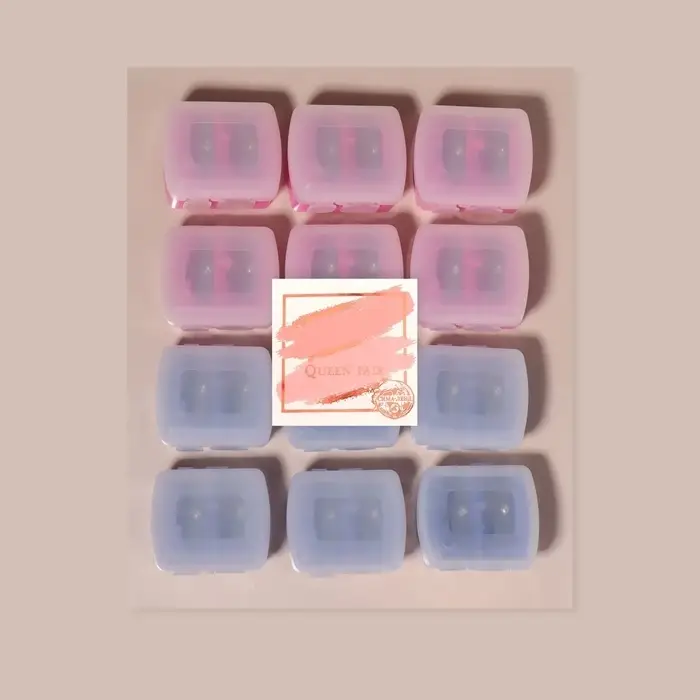 Точилка косметическая, с крышкой, двойная, МИКС