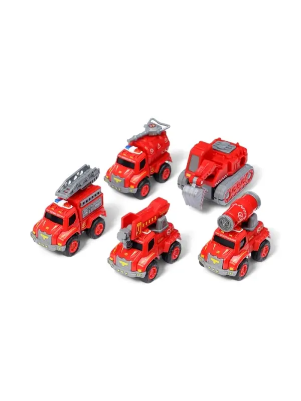 Робот-трансформер &laquo;Огнеборец&raquo; 5в1, собирается из 5 машинок, подвижные детали