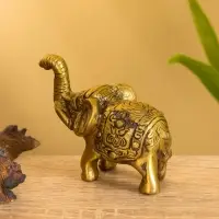 Сувенир "Слонёнок" латунь 7,5х5,5 см