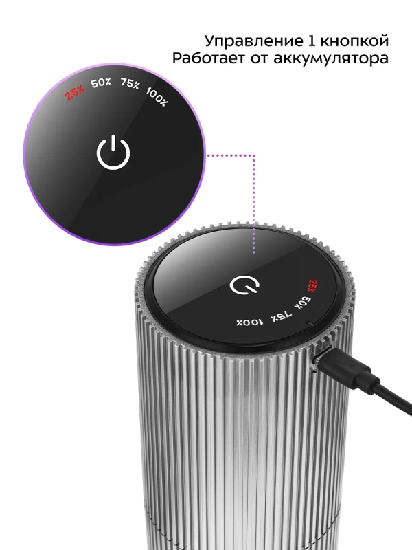 Кофемолка электрическая жерновая беспроводная КТ-7485