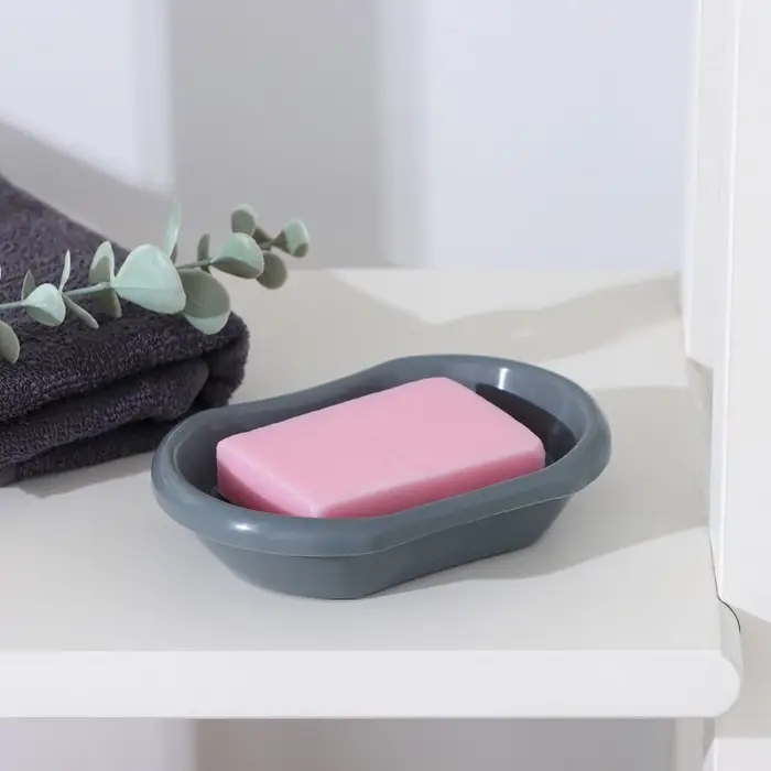 Мыльница с решеткой Альтернатива &laquo;Эконом&raquo;, пластик, 13&times;9&times;3 см, МИКС