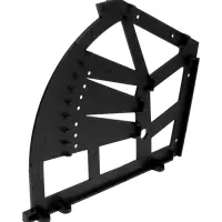 Механизм для обувницы полок CAPPIO, 3-х ярусная, до 13 мм, пластик, черный