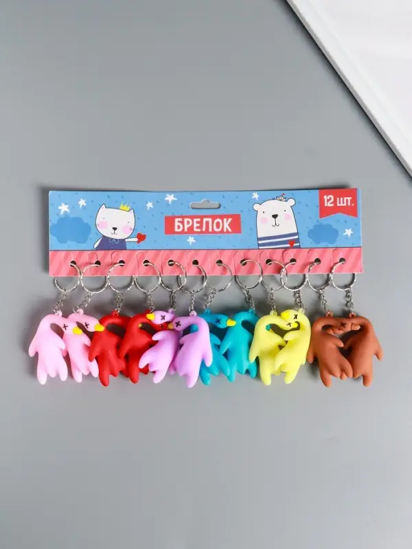 Брелок резина "Утка" МИКС 5х2х5,5 см