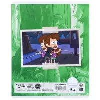 Тетрадь в линейку 18 листов, 5 видов МИКС, обложка мелованный картон, &laquo;Гравити Фолз&raquo;