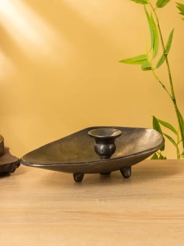 Подсвечник "Средневековье" алюминий 25,5х18х7,5 см