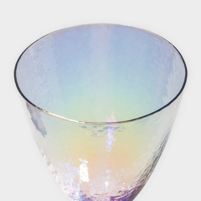 Набор бокалов для вина стеклянный Magistro &laquo;Жемчуг&raquo;, 400 мл, 9,5&times;23,5 см, 2 шт, цвет перламутровый