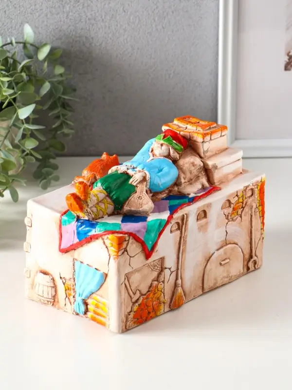 Копилка для денег &laquo;Печка&raquo;, гипс, 14.5&times;20&times;12 см