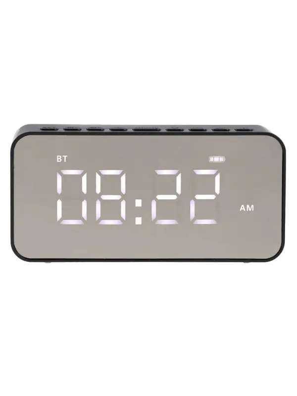 Часы - будильник электронные настольные: колонка, bluetooth, tf-карта, USB