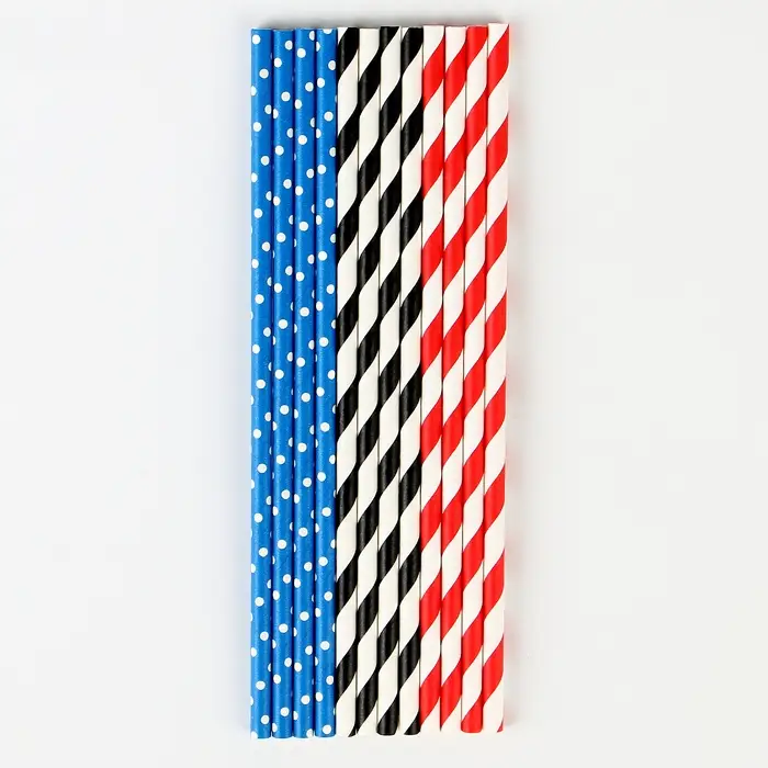 Трубочки бумажные 12 шт &laquo;Пати&raquo;