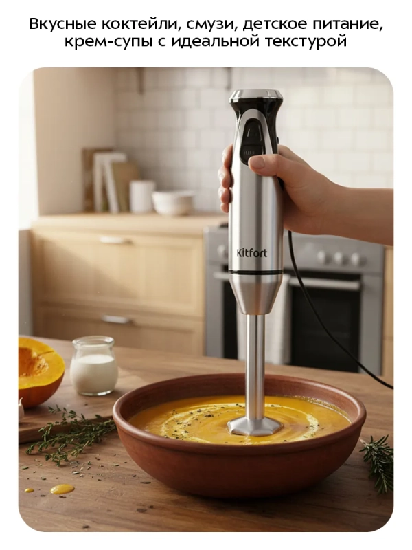 Блендер погружной &laquo;4 в 1&raquo; КТ-3544 - 1000 Вт