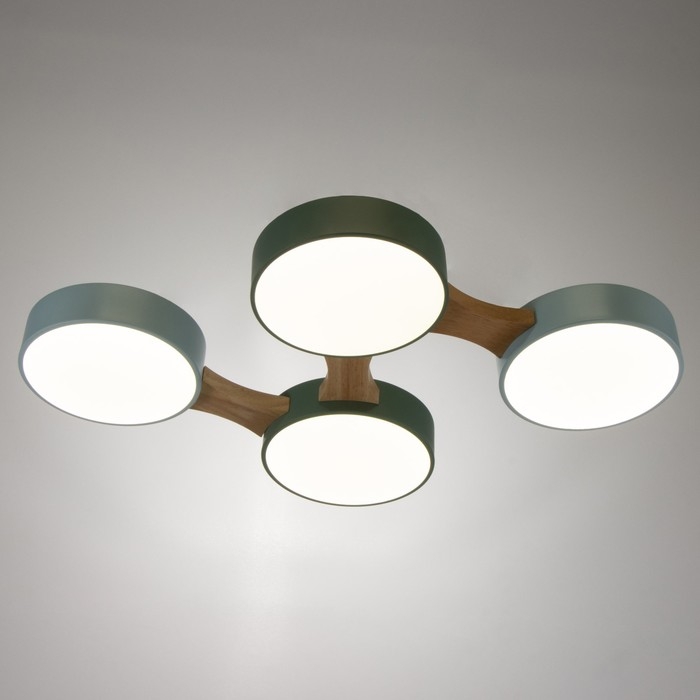 Люстра "Пиатти" 4LED 96Вт 3000-6000К синий зеленый 65х48х5 см BayerLux