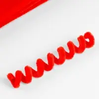 Синельная проволока, набор 100 шт, размер 1 шт 30х0,8 см, цвет красный