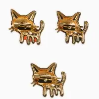 Броши "Котята" (набор 3шт), цвет микс в золоте