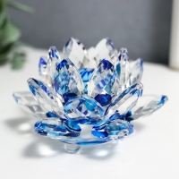 Стекло "Лотос" радуга d-8 см топаз