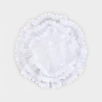 Выпускной.Бант для волос на резинке, белый, 10.5 см, Принцессы