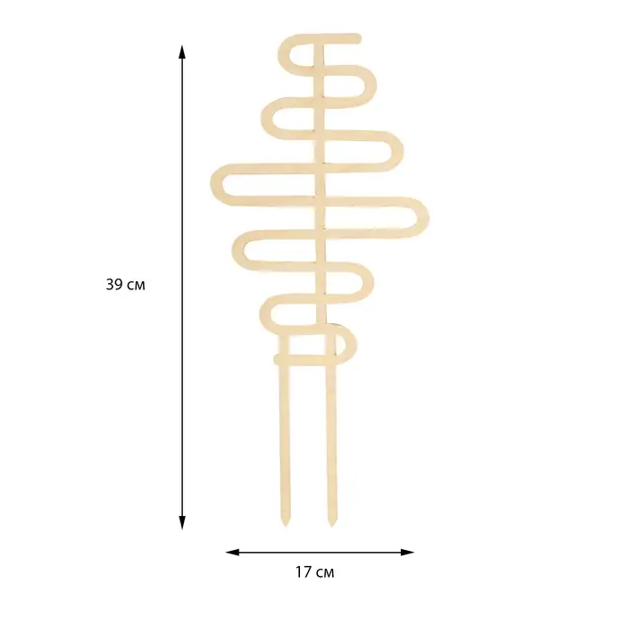 Шпалера, 39 &times; 17 см, дерево, &laquo;Змейка&raquo;, Greengo