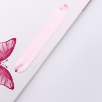 Пакет подарочный вертикальный &laquo;Бабочки в цветах&raquo;,   ML 23 &times; 27 &times; 11.5 см