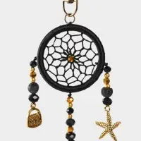 Брелок ловец снов, 17 см, чёрный