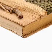 Записная книжка плетеная, 48 листов, 17х22х2 см, цв. бежево-бирюзовый