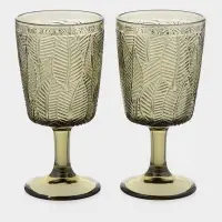 Набор бокалов "Флорин" 2 шт 300 мл, зеленый