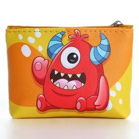 Кошелёк детский на молнии &laquo;Монстр оранжевый&raquo;, 11 х 8,5 см