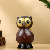 Набор сувенирный "Совята" дерево H 14, 12, 10 см, цв. коричневый