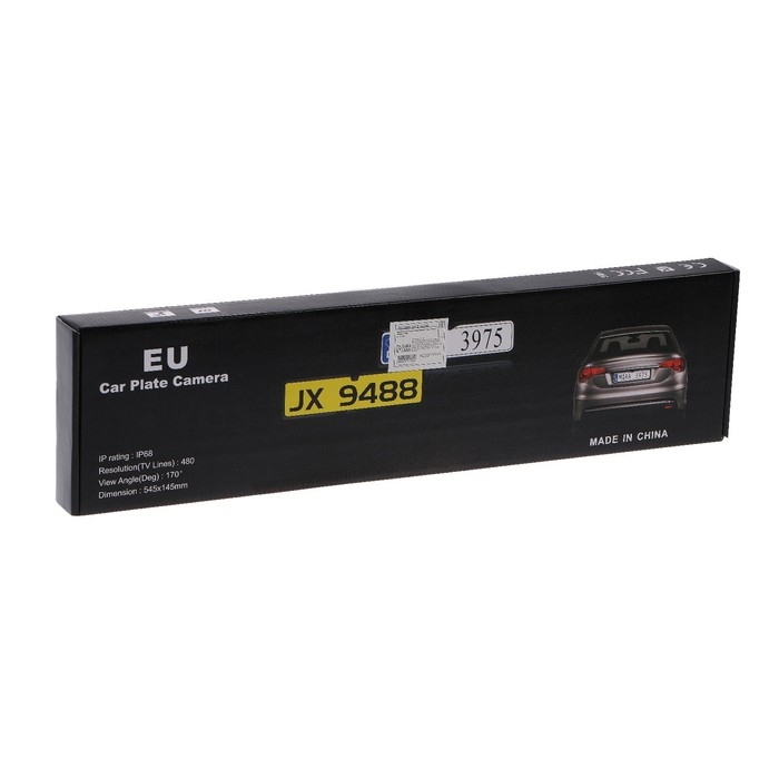 Рамка гос номера с камерой заднего вида, угол 170&deg;, провод 6 м