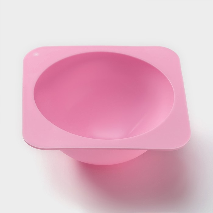 Форма для выпечки Доляна &laquo;Полусфера&raquo;, силикон, 13,5&times;6 см, внутренний d=11,7 см, цвет розовый