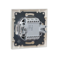 Выключатель проходной Luazon Lighting "Антей", 10 А, 2 клавиши, скрытый, белый