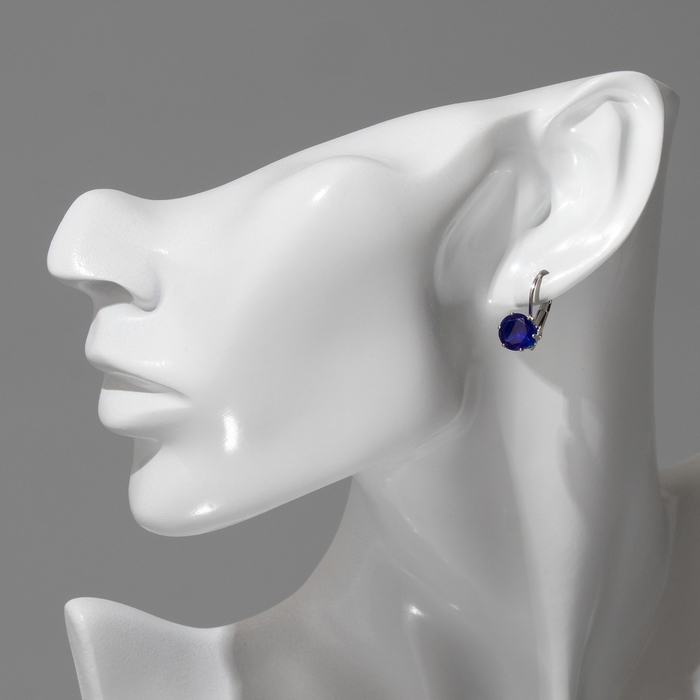 Серьги со стразами &laquo;Конфетти&raquo; каникулы круг, цвет МИКС в серебре