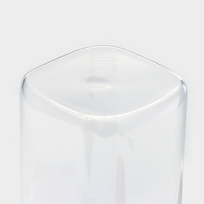 Банка стеклянная для хранения сыпучих продуктов BellaTenero &laquo;Эко. Квадратная&raquo;, 1,5 л, 10&times;21 см, с бамбуковой крышкой