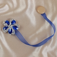 Подхват для штор &laquo;Цветок ромашка&raquo;, d = 5,5 см, цвет синий