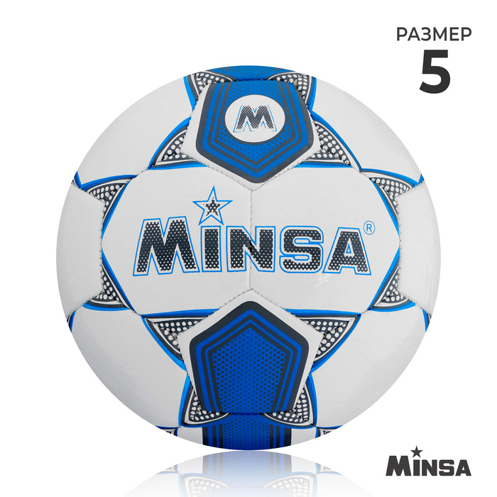 Футбольный мяч MINSA, машинная сшивка, 32 панели, р. 5, TPU