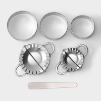 Набор для лепки пельменей Доляна &laquo;Сметаня&raquo;, 6 предметов, нержавеющая сталь