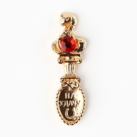 Ложка-загребушка c каменем новогодняя &laquo;Сказочный доход&raquo; на Новый год, 7 х 7 см