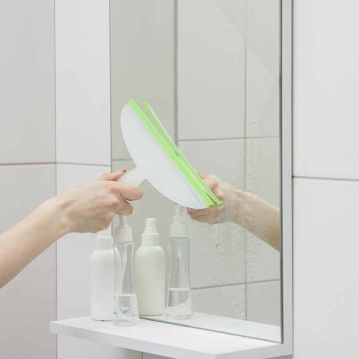 Водосгон Доляна, 24,5&times;16,5 см, пластиковая ручка, силиконовый сгон